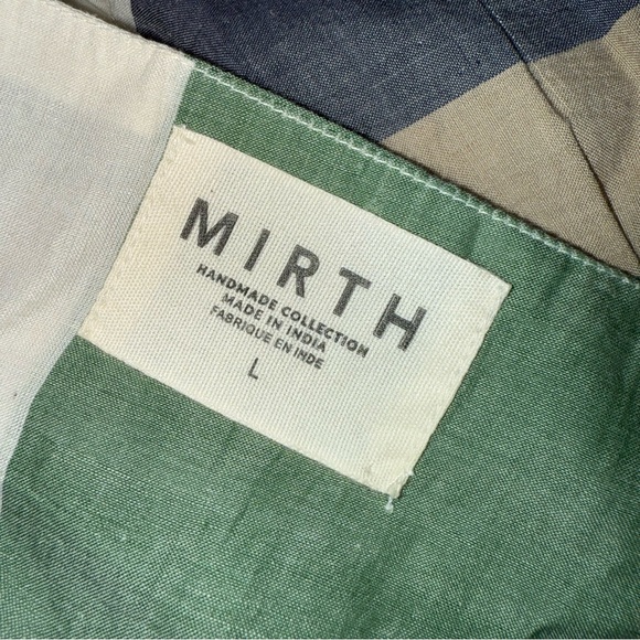 Mirth Rio Dress in Camper Stripe Handmade Cotton Size Large - Picture 9 of 11